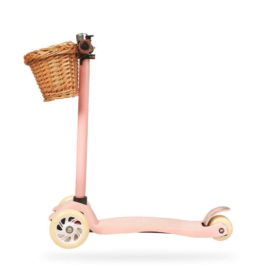 Spoke & Pedal Kids Childrens Pink Boulevard 3-Wheeled Push Scooter side view